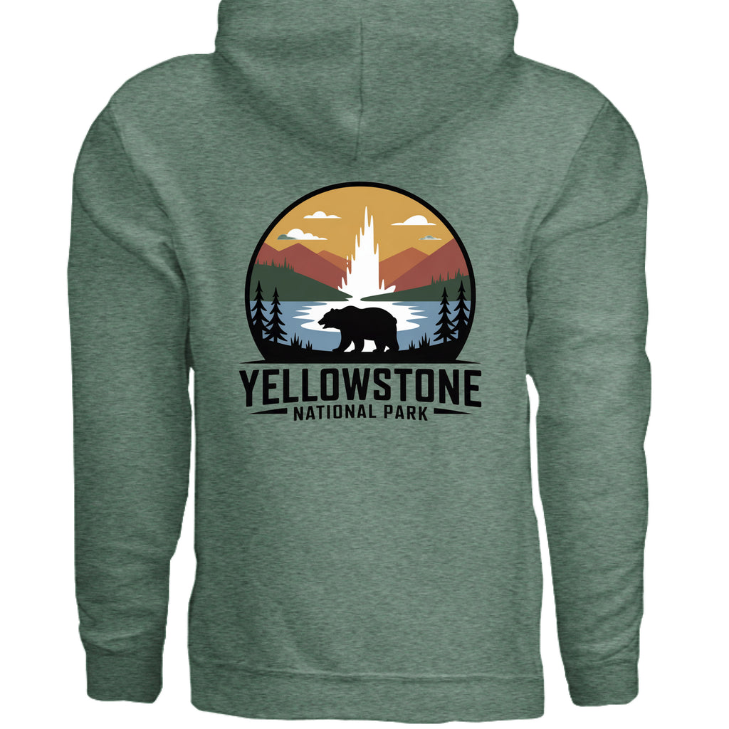 Heather Sport Dark Green - BACK